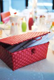 BOXdeLUX kurv med l�g - r�d